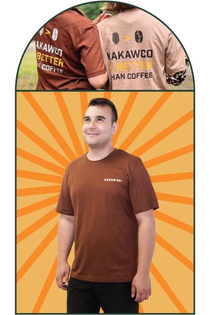 Kakawkové tričko Roman spredu