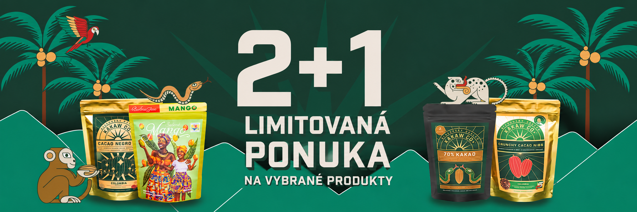 Akcia 2+1 Zadarmo pre vybrané produkty