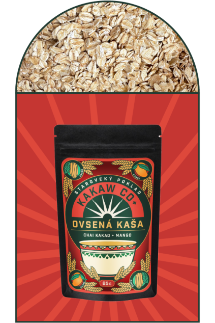 Ovesná kaša chai kakao+mango
