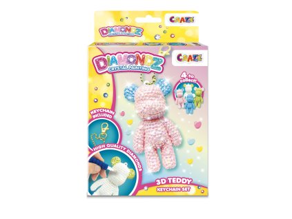 53850 Diamondz 3D Teddy Keychain set box 002 scaled