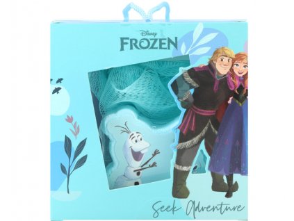 Frozen dárková kazeta 4ks- Houba na mytí, sprchový gel, pěna do koupele a bomba do koupele