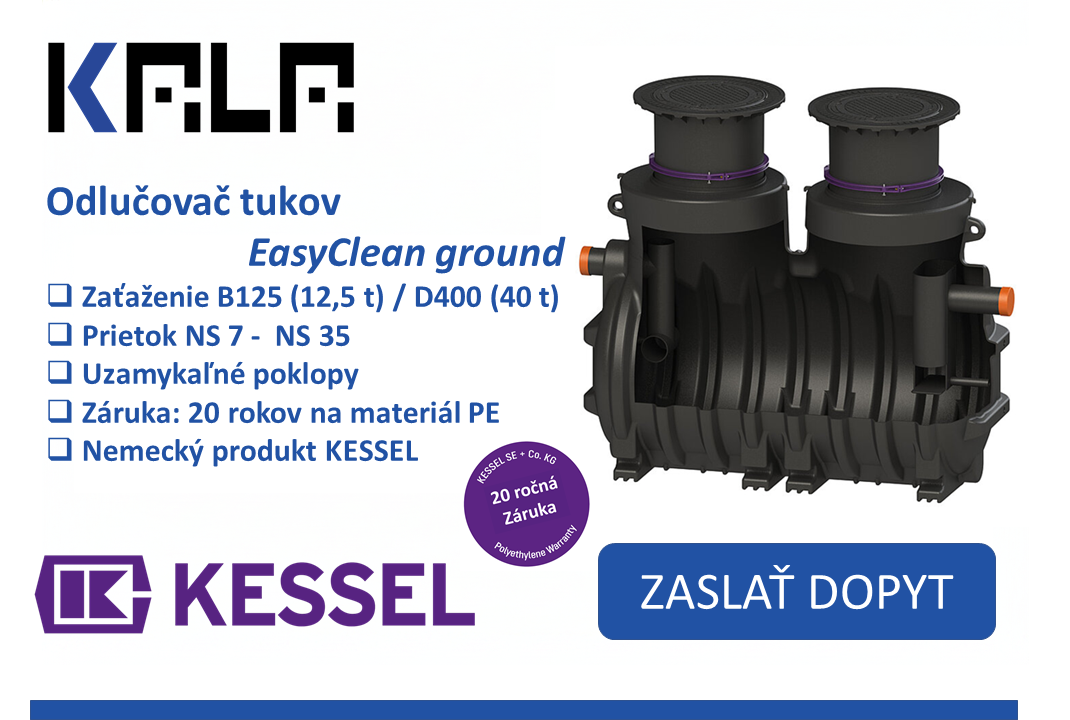 Odlučovače tukov EasyClean ground NS 7 - NS 35