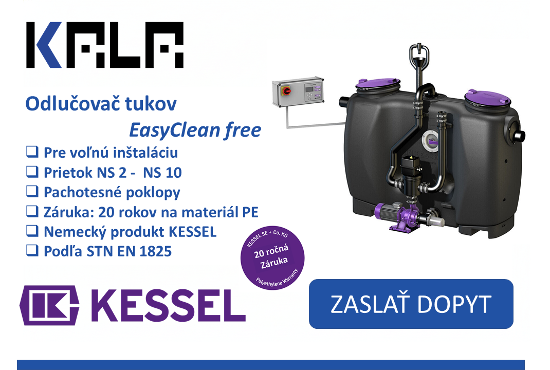 Odlučovače tukov EasyClean free od KESSEL