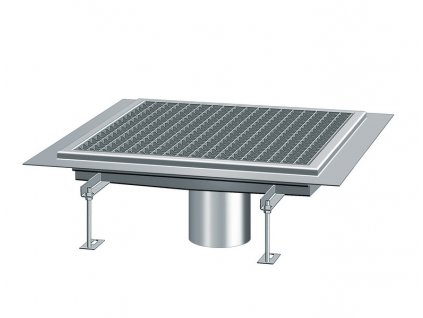 Ferrofix Express podlahový vaňový žľab č. 6080080, vertikálny výtok DN 125