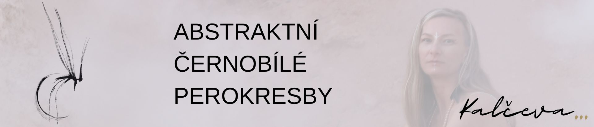 autorské černobílé perokresby