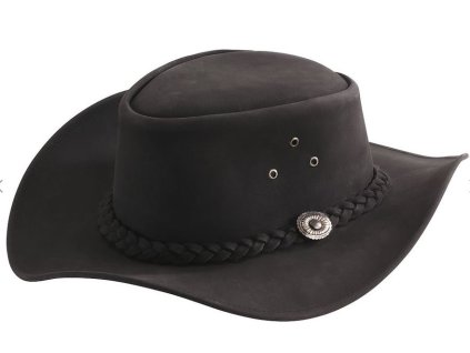 Westernový klobouk kožený Randol´s Oiled černý