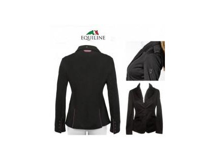 Dámské zimní závodní softshellové sako Equiline Hebe Black