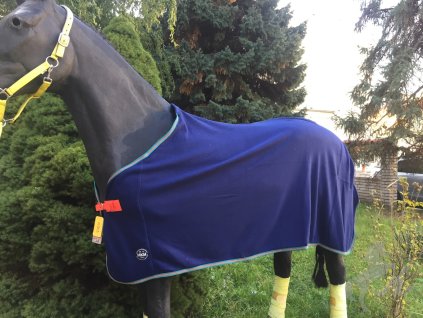 HKM odpocovací deka Classic fleece NAVY