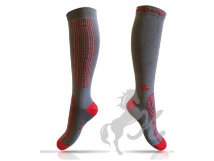 Podkolenky Freejump Grey/Red