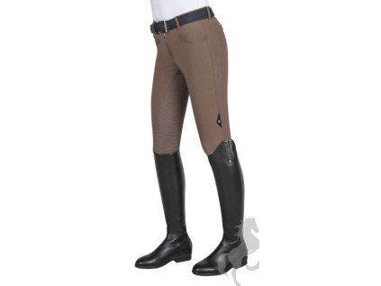 Jezdecké rajtky EQUILINE GRIP Cedar tabacco