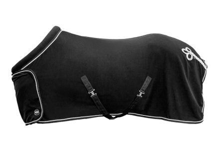 HKM Odpocovací deka fleece s límcem Black