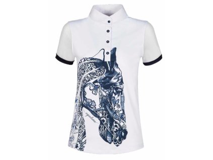 EQUILINE dámské závodní tričko AGATE white