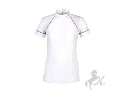 Dámské závodní tričko EQUILINE Giselle white