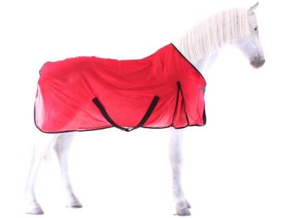 Síťovaná deka Equitheme ECLAT červená
