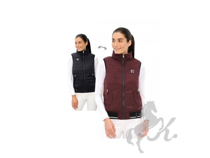 Oboustranná vesta SPOOKS Ameli bordeaux/navy
