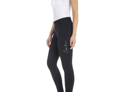 Jezdecké legíny EQUILINE full grip logo black