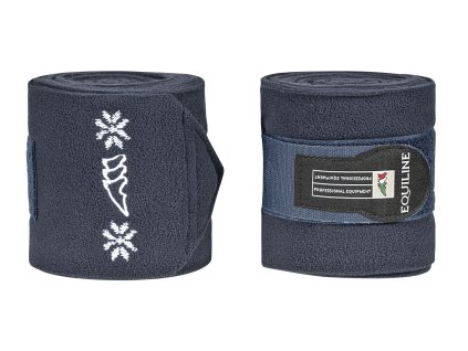 Fleece bandáže Equiline Dancer blue