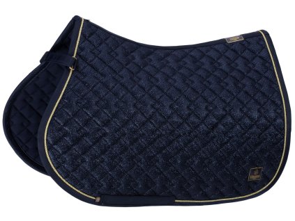 Podsedlová dečka Eskadron glitter mesh navy VS
