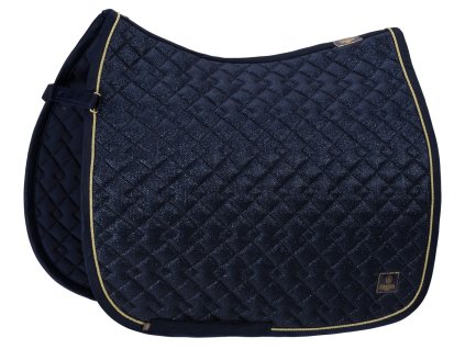 Drezurní podsedlová dečka Eskadron glitter mesh navy
