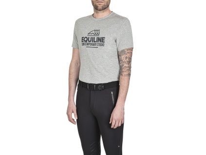 Pánské tričko EQUILINE Calebec gray