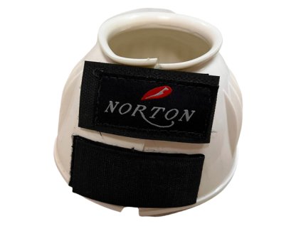 Zvony NORTON na suchý zip logo bílé