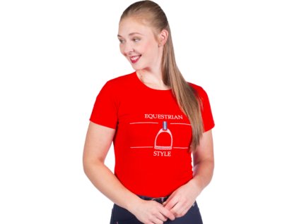 Tričko HKM Equine red