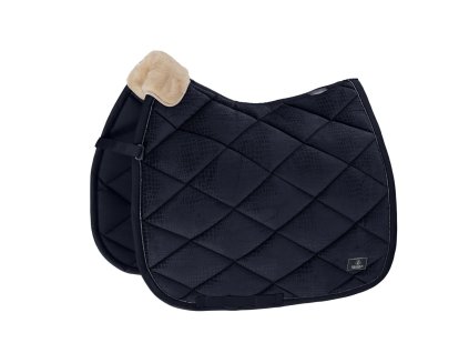 Drezurní podsedlová dečka Eskadron platinum 22 croco velvet navy
