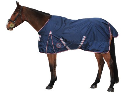 Nepromokavá deka s fleece KT modrá