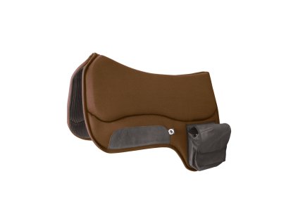 Podsedlová deka western Burion s kapsou brown
