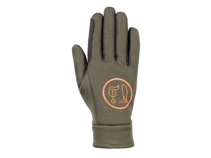Zateplené rukavice HKM Lyon olive green