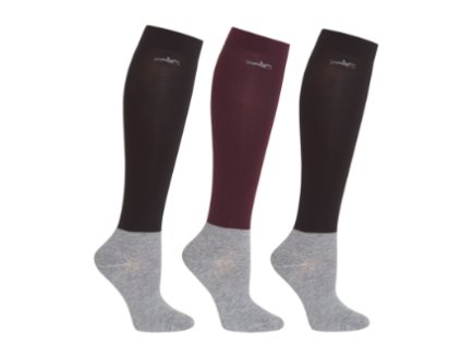 Podkolenky Schockemöhle training black/wine/black