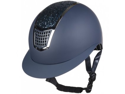 Přilba HKM Glamour shield blue