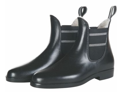 Zimní pérka Teddy Lurex black
