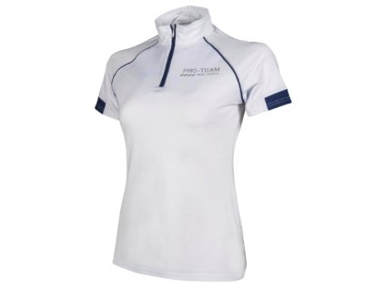 Dětské závodní tričko HKM neon sport bílá