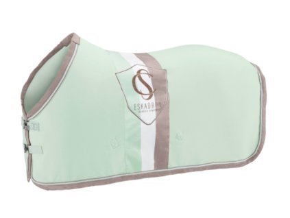 Odpocovací deka Eskadron fleece CS24 Stripe Powder green