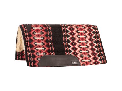 Western deka Classic Equine SensorFlex Wool Pad Merino Black/Rose