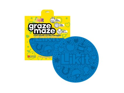 Podložka Likit Graze maze pro slow feeding modrá