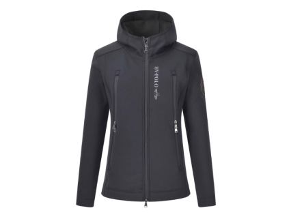 sotfshellova tepla jezdecka bundy hv polo cerna