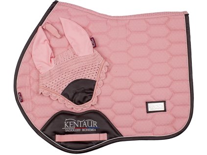 Podsedlová dečka s čabrakou KT Leather salmon pink