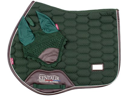 Podsedlová dečka s čabrakou KT Leather dark green
