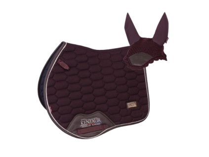 Pony podsedlová dečka s čabrakou KT Leather burgundy