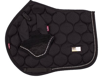 Pony podsedlová dečka s čabrakou KT Crystal black