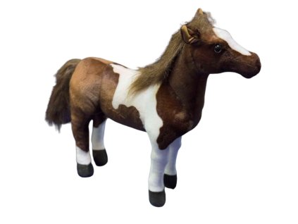 Plyšový kůň 50cm flekáč