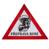 samolepka preprava koni