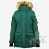 Dámský zimní kabát parka Horze Brooke tm. zelený