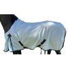 Síťovaná deka Equitheme šedá/modrá 145cm