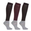 Podkolenky Schockemöhle training black/wine/black