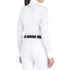 Závodní tričko s dlouhým rukávem EQUILINE Catic white