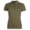 levne jezdecke tricko s limeckem khaki hkm