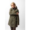Nepromokavý kabát HORZE Elise lehce zateplený olive